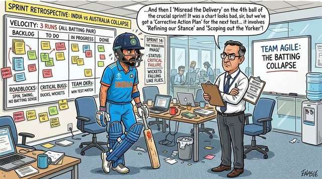 BCCI Mandates 4-Day Corporate Agile Sprint Retrospectives for Batting Order: 'Wicket Gira Toh Jira Ticket Katenge'